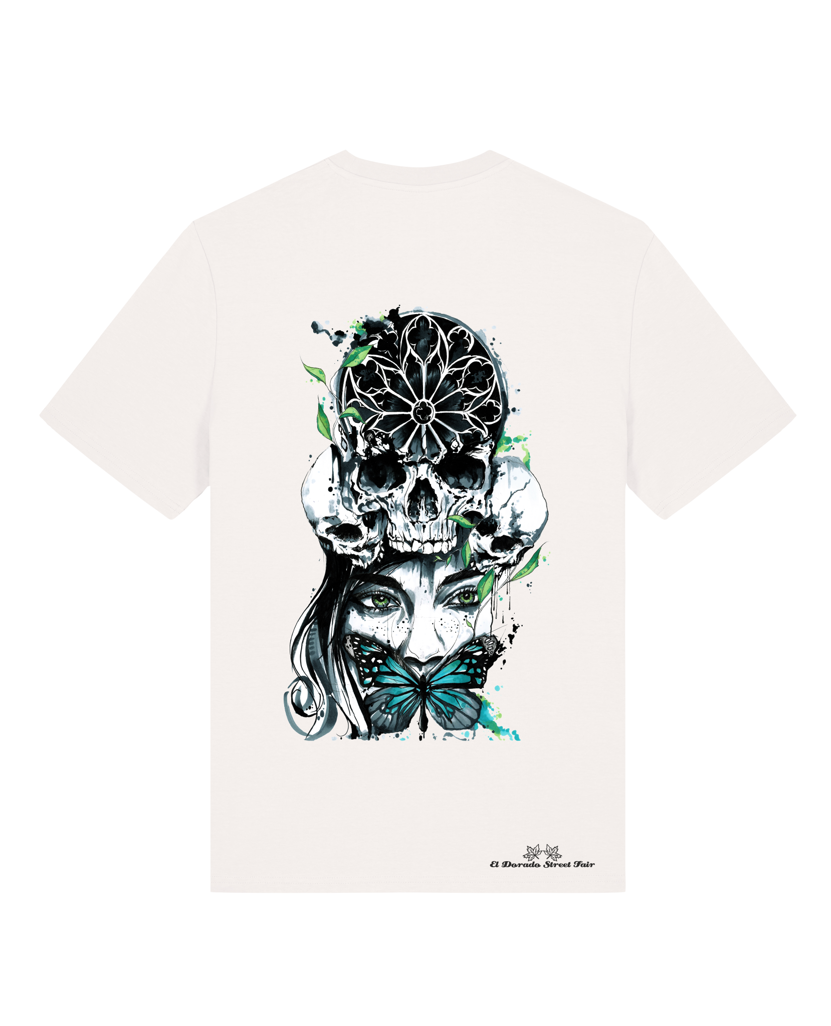 Bio Unisex Medium Fit T-Shirt Witchout Words (Backprint)