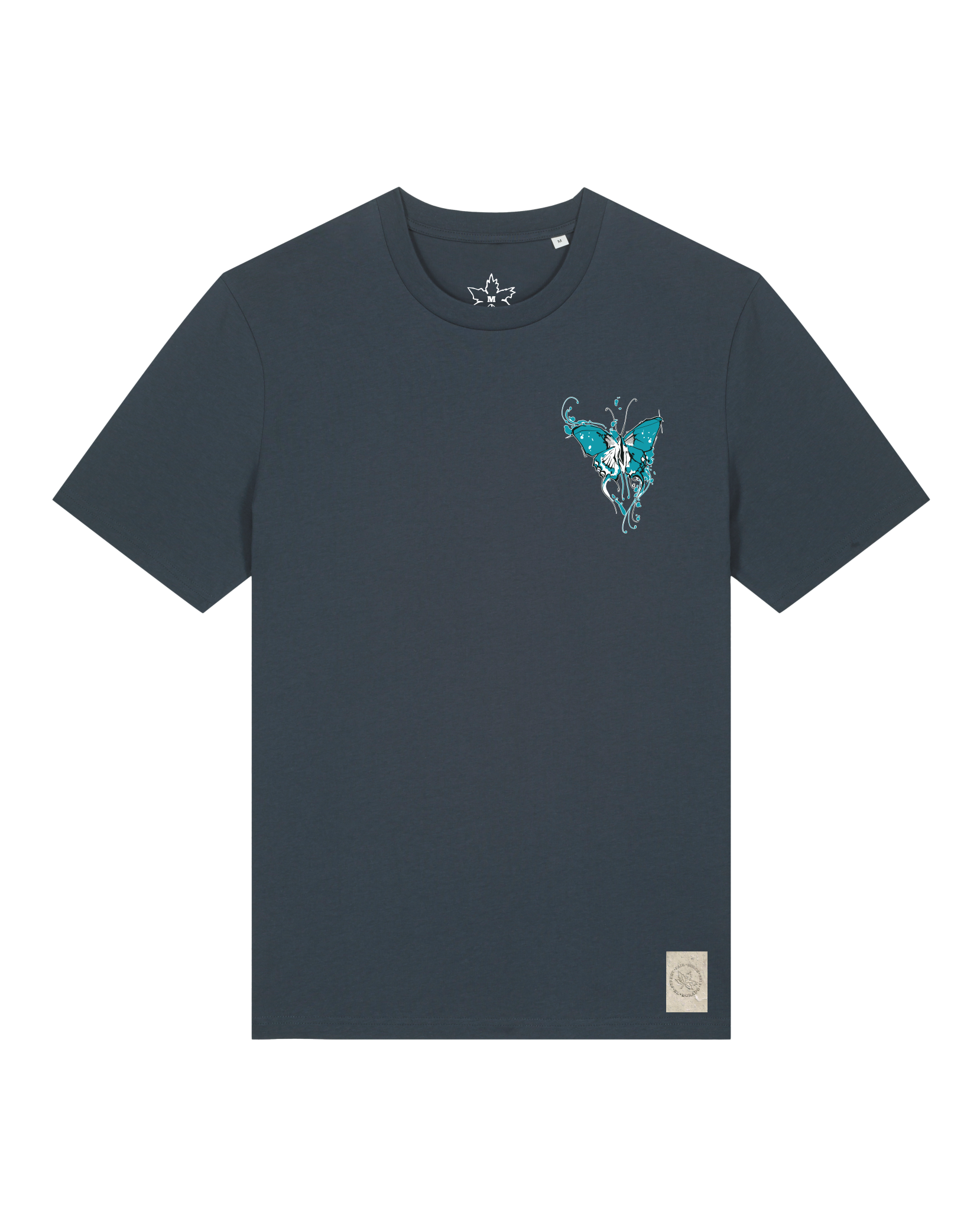 bio-unisex-medium fit-tshirt-witchout words (backprint)-sttu169-blaubeernacht-front