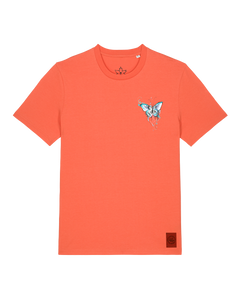 bio-unisex-medium fit-tshirt-witchout words (backprint)-sttu169-mandarine-front