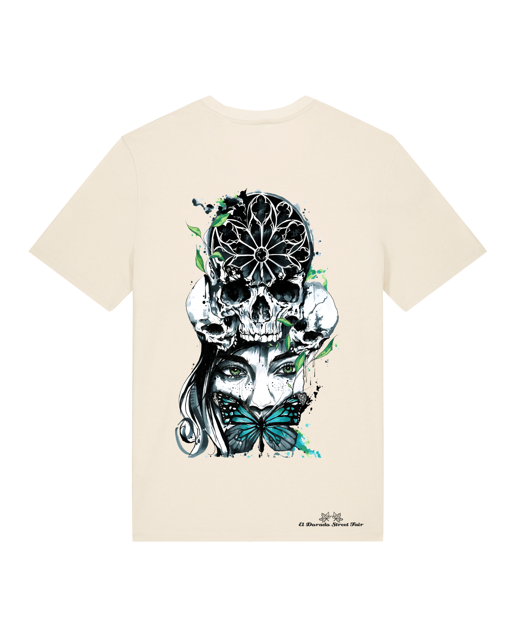 Bio Unisex Medium Fit T-Shirt Witchout Words (Backprint)