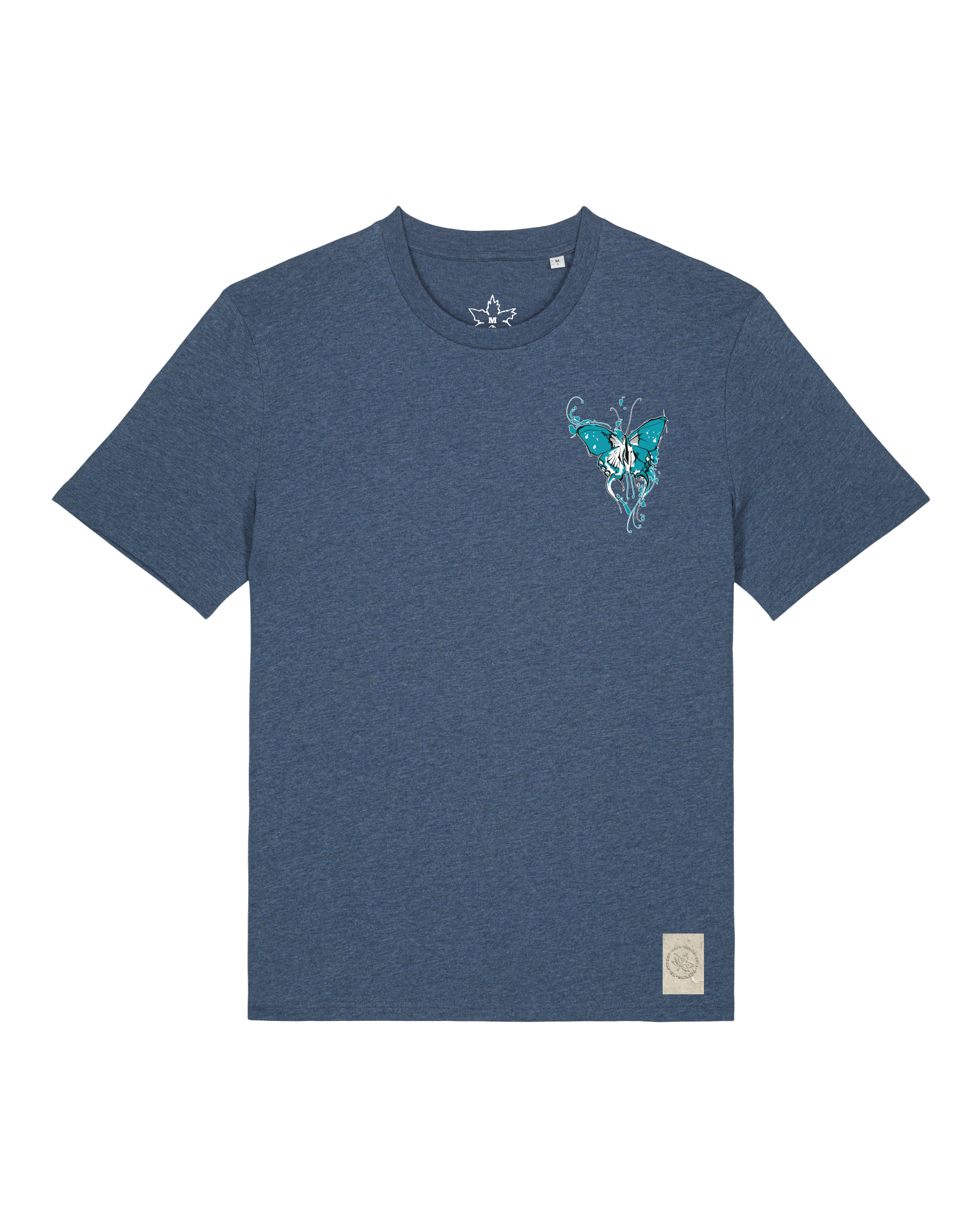 bio-unisex-medium fit-tshirt-witchout words (backprint)-sttu169-walblau-front