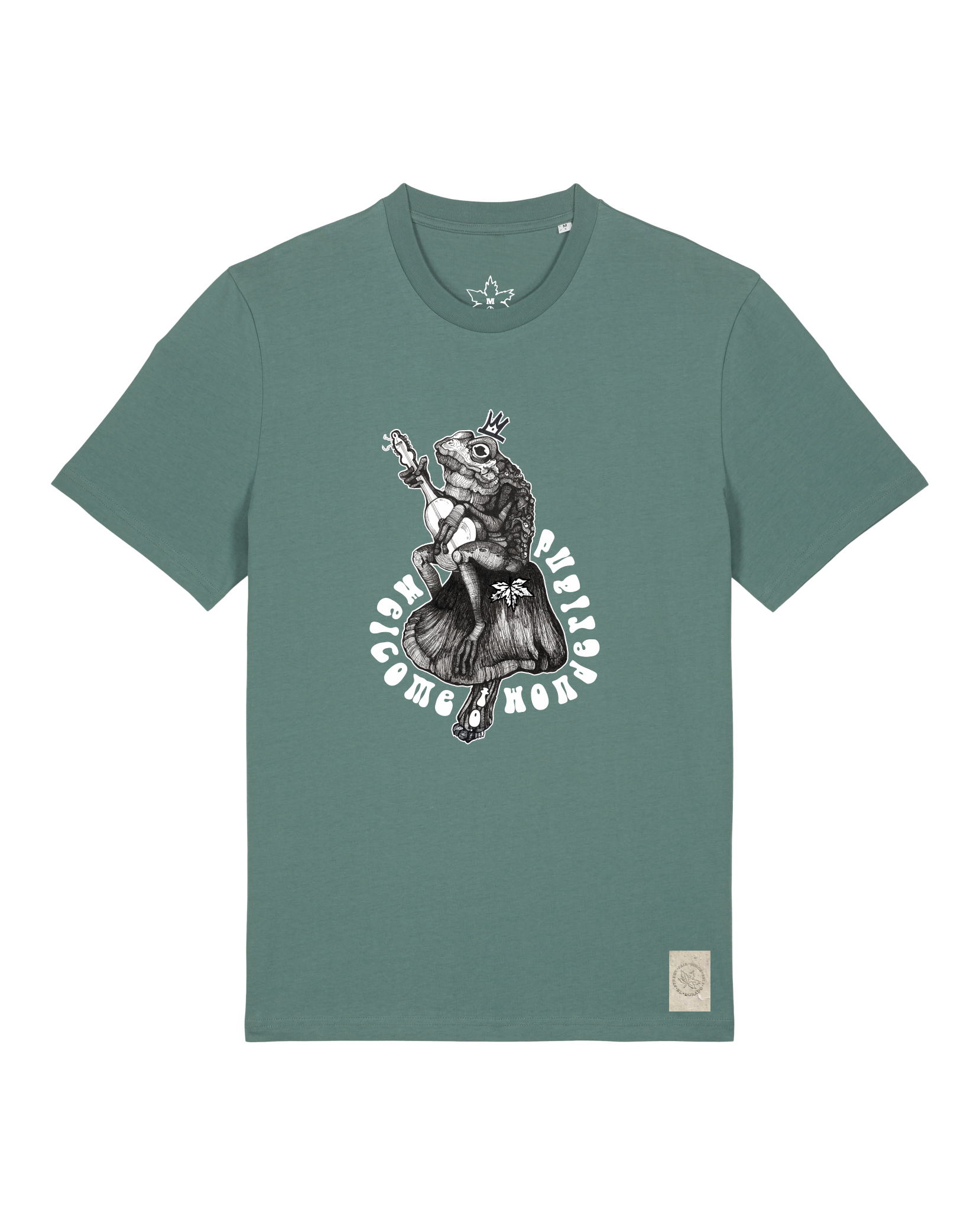 bio-unisex-medium fit-tshirt-wonderland-sttu169-blautanne-front