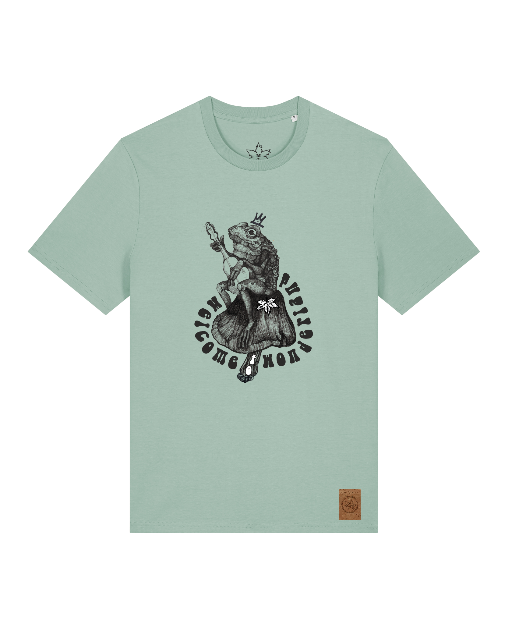 bio-unisex-medium fit-tshirt-wonderland-sttu169-eukalyptus-front