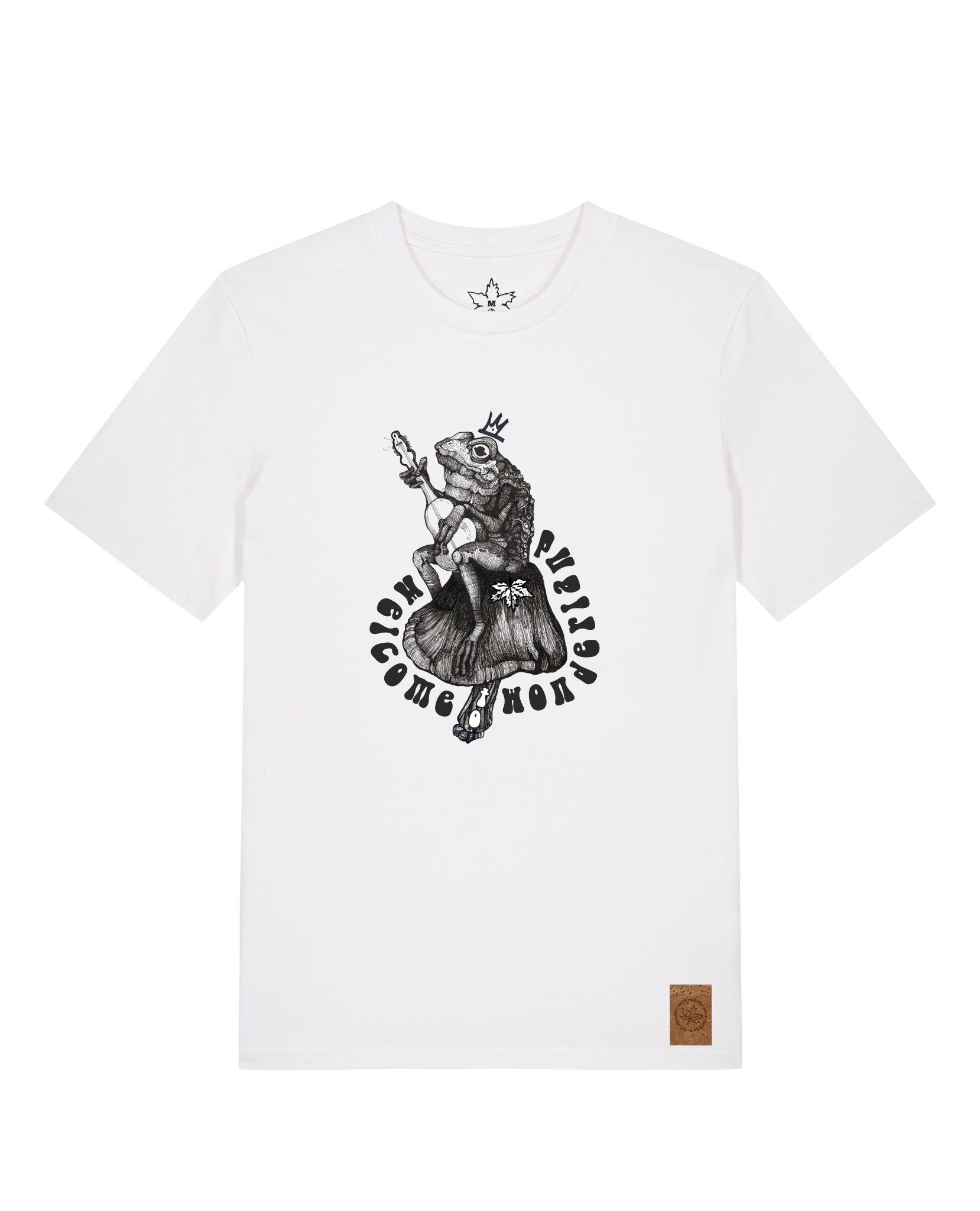 bio-unisex-medium fit-tshirt-wonderland-sttu169-weiß-front