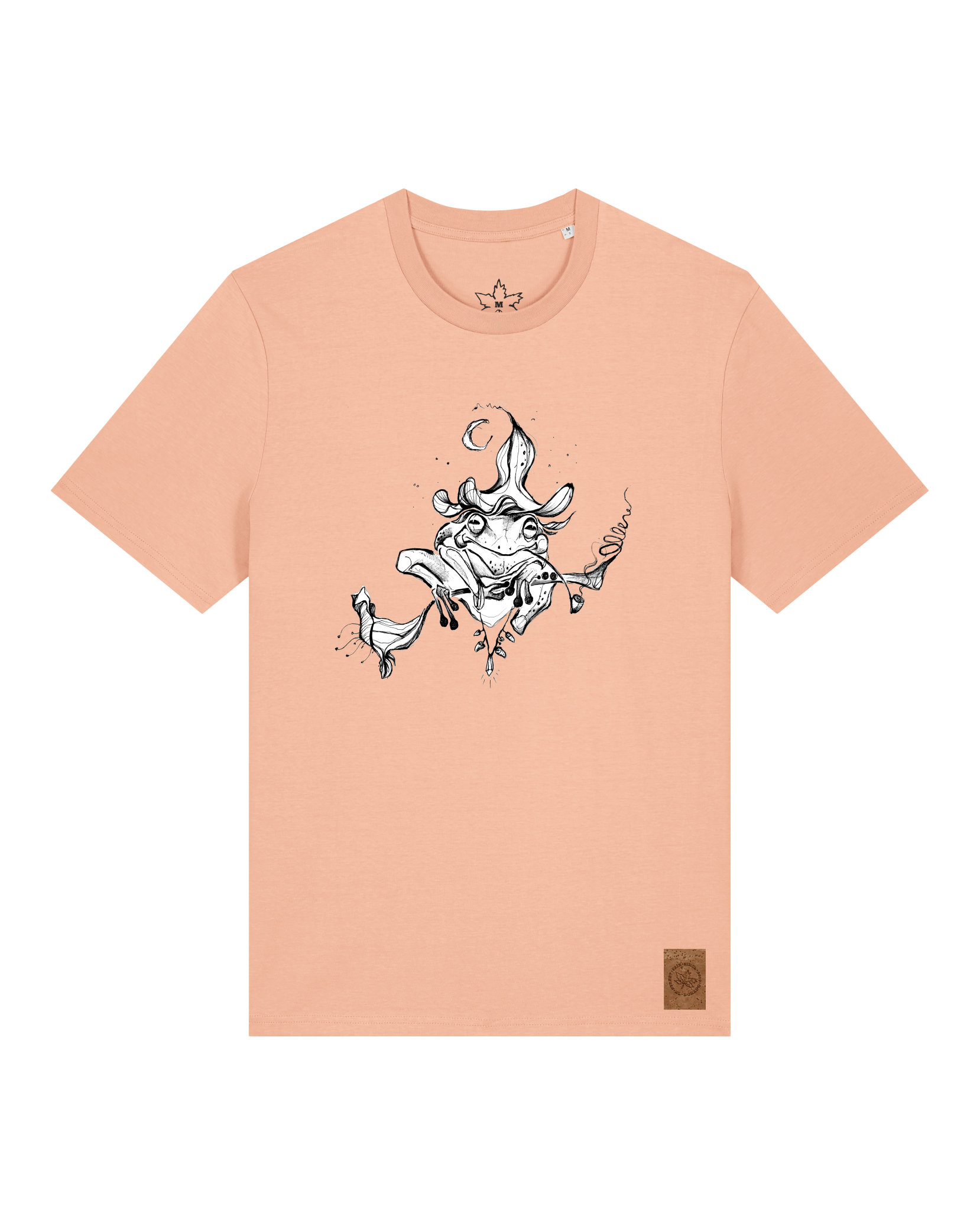 bio-unisex-medium fit-tshirt-zauberfrosch-sttu169-agyptische keramik-front