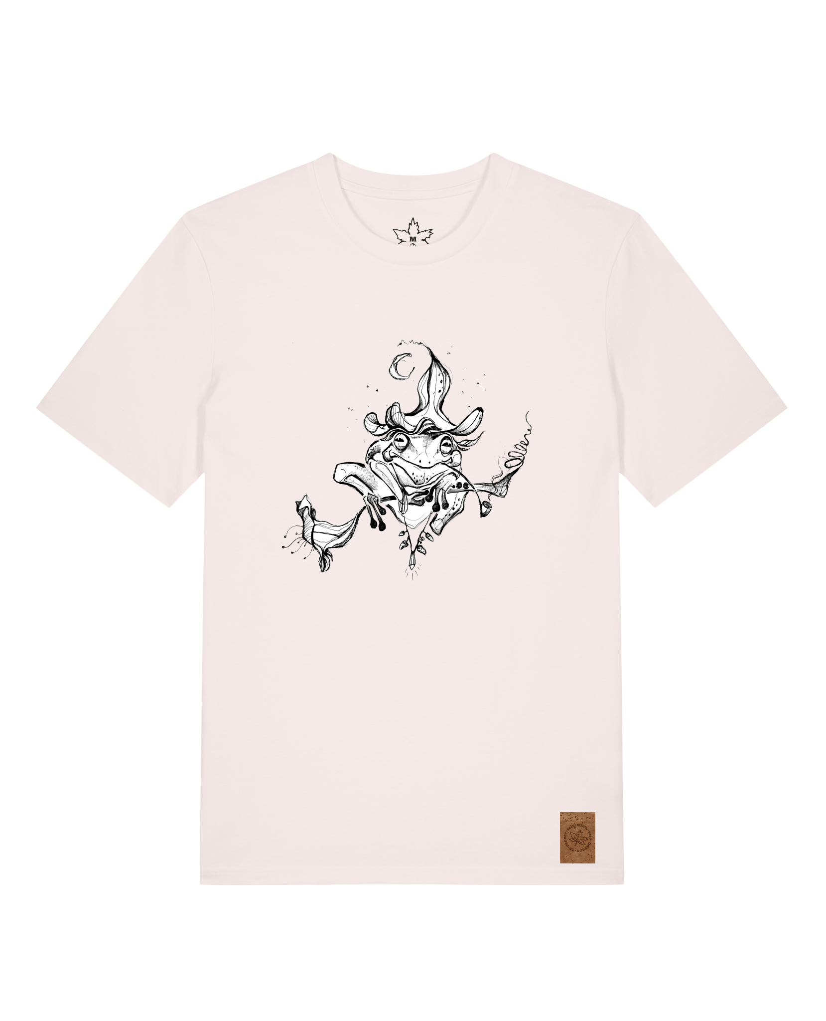 bio-unisex-medium fit-tshirt-zauberfrosch-sttu169-baumwollblute-front