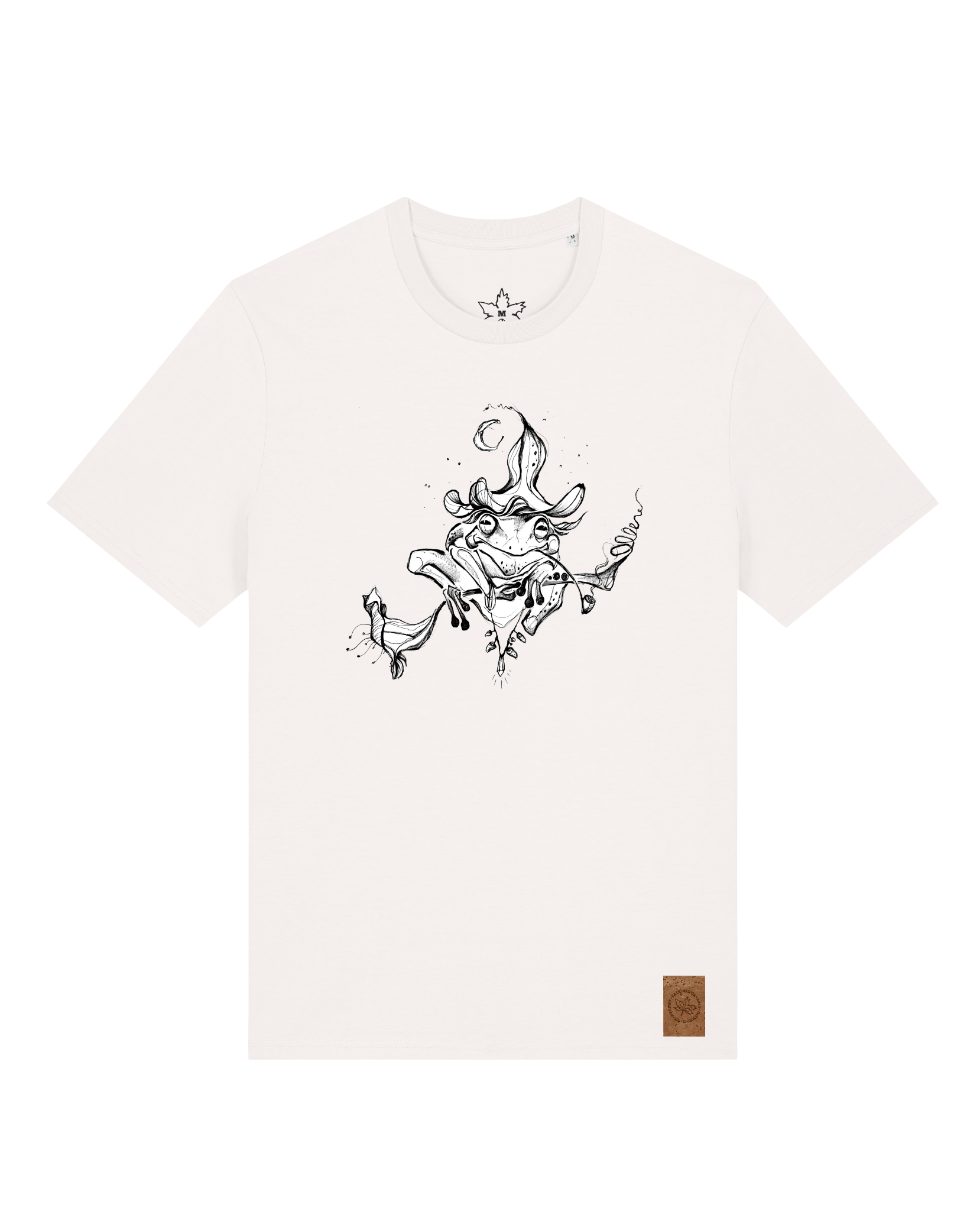 bio-unisex-medium fit-tshirt-zauberfrosch-sttu169-bio ei-front