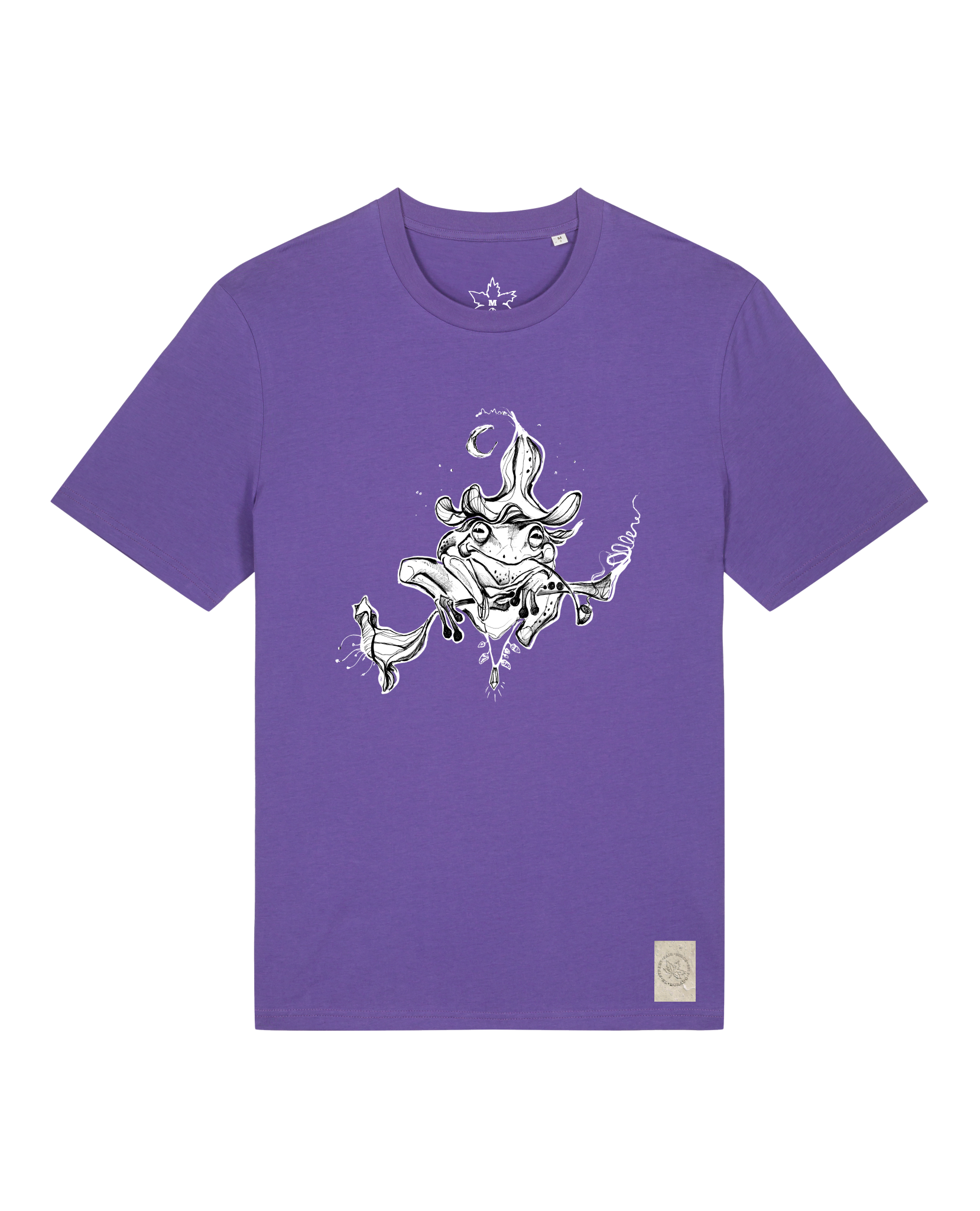 bio-unisex-medium fit-tshirt-zauberfrosch-sttu169-blaukraut-front