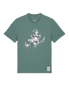 bio-unisex-medium fit-tshirt-zauberfrosch-sttu169-blautanne-front