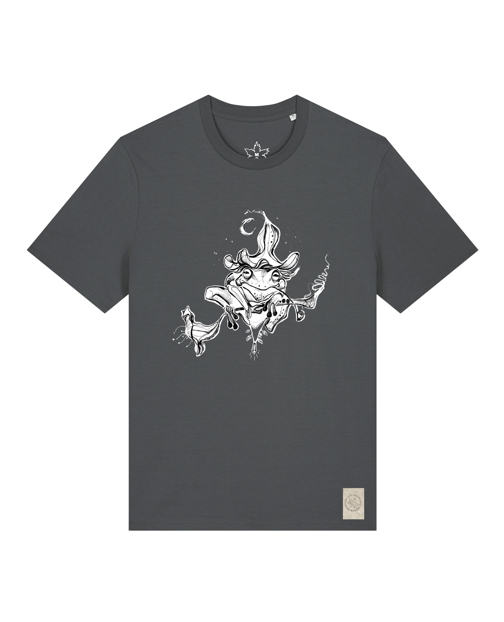 bio-unisex-medium fit-tshirt-zauberfrosch-sttu169-eisen-front