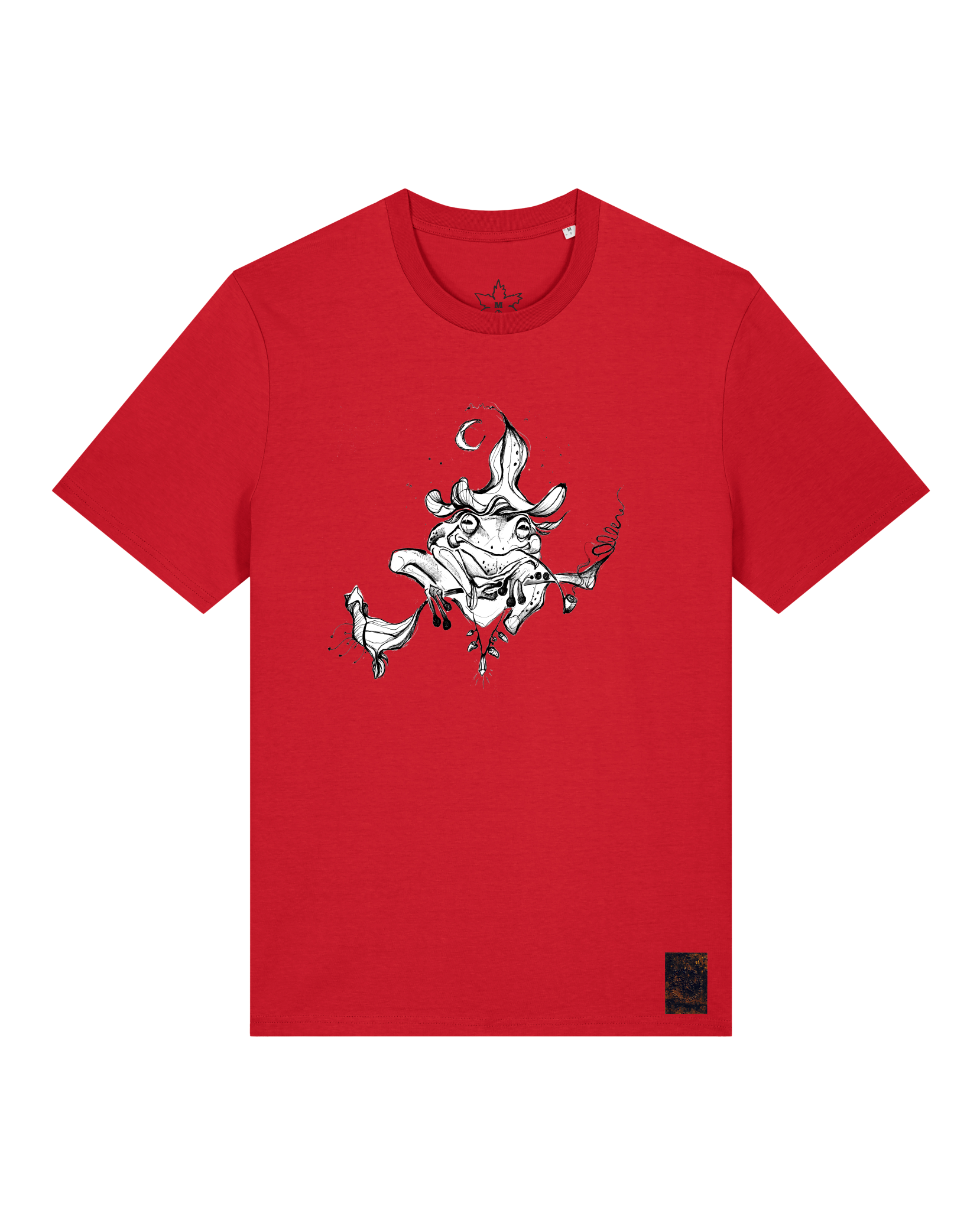 bio-unisex-medium fit-tshirt-zauberfrosch-sttu169-erdbeere-front