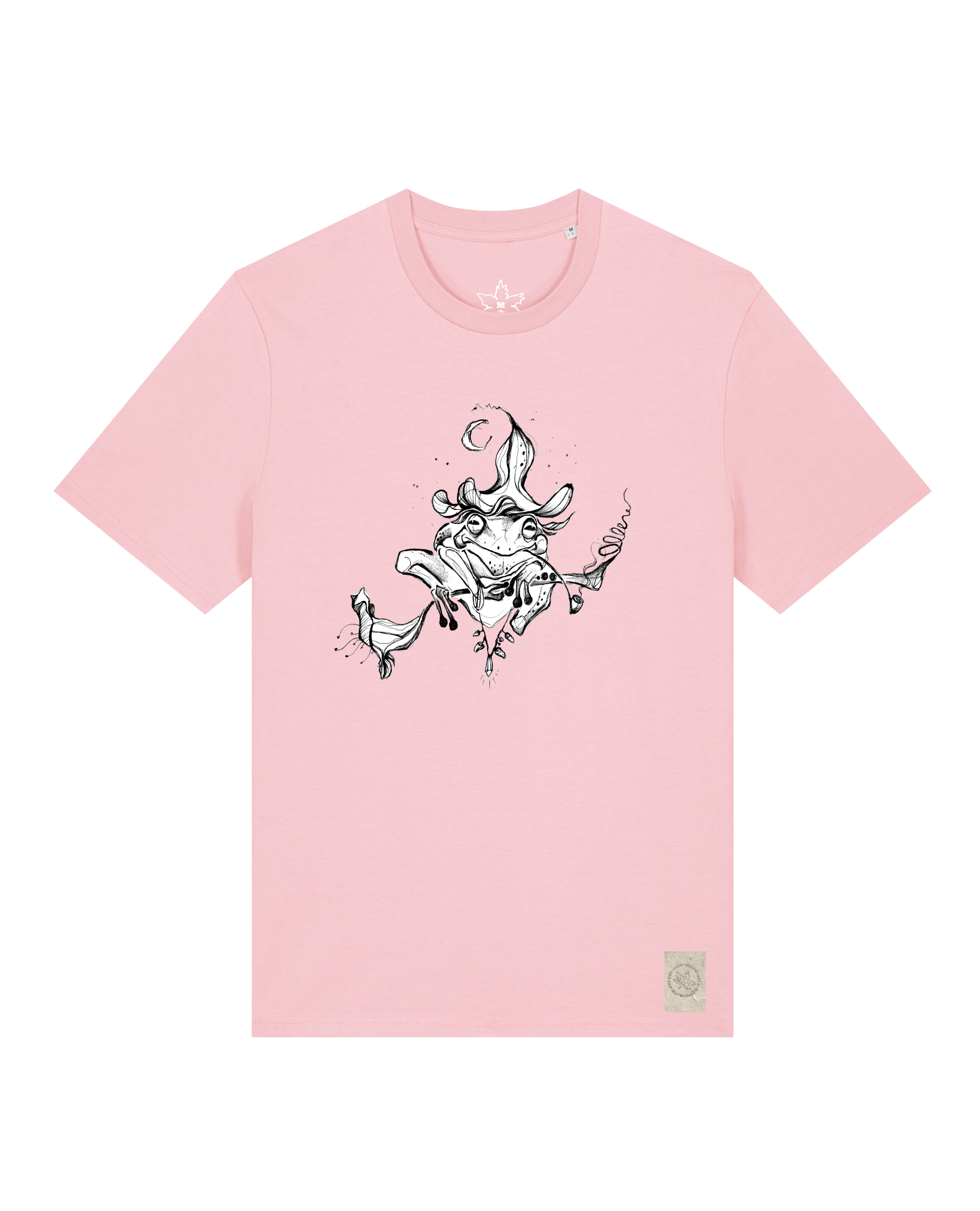 bio-unisex-medium fit-tshirt-zauberfrosch-sttu169-flamingo-front