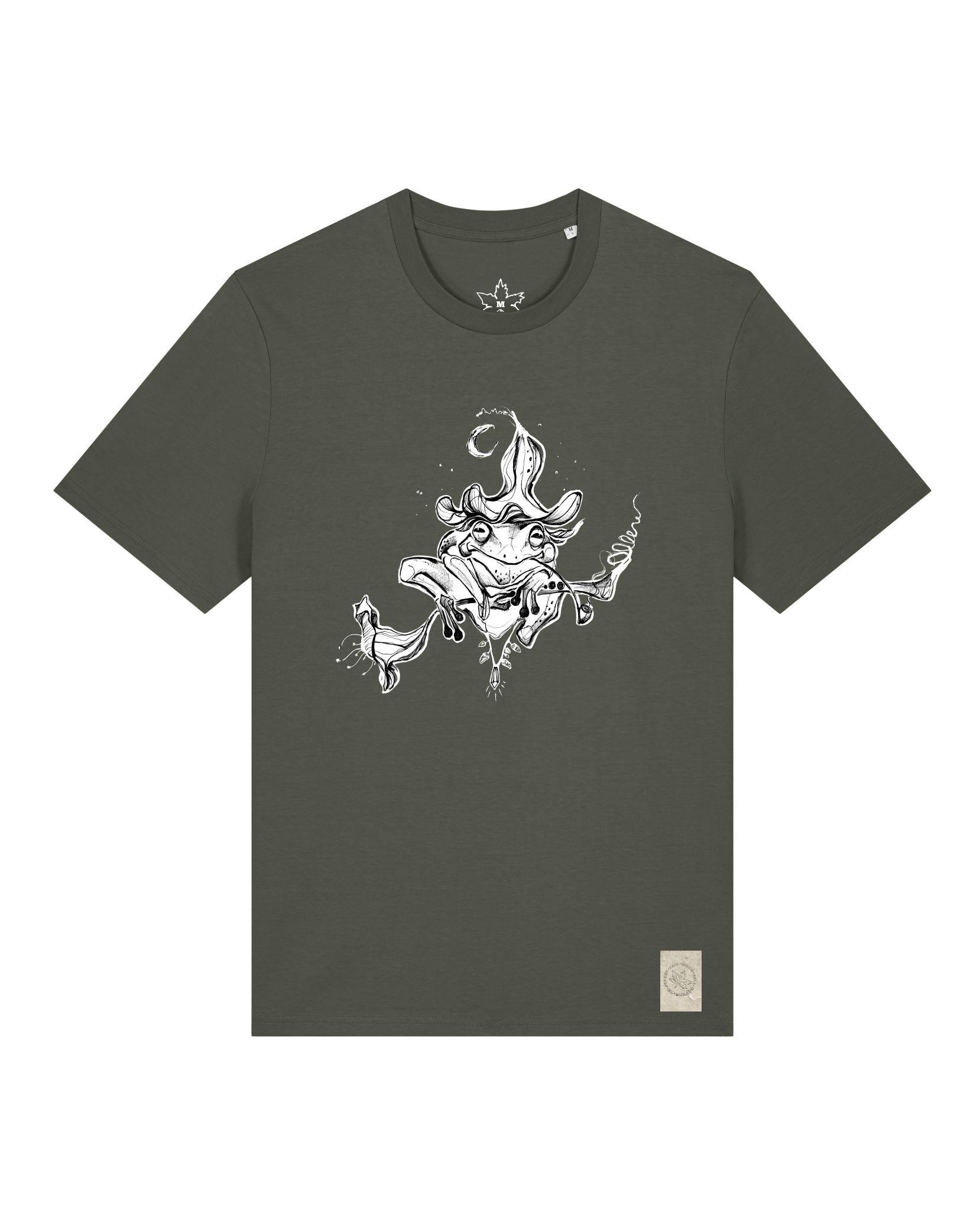 bio-unisex-medium fit-tshirt-zauberfrosch-sttu169-grunkohl-front