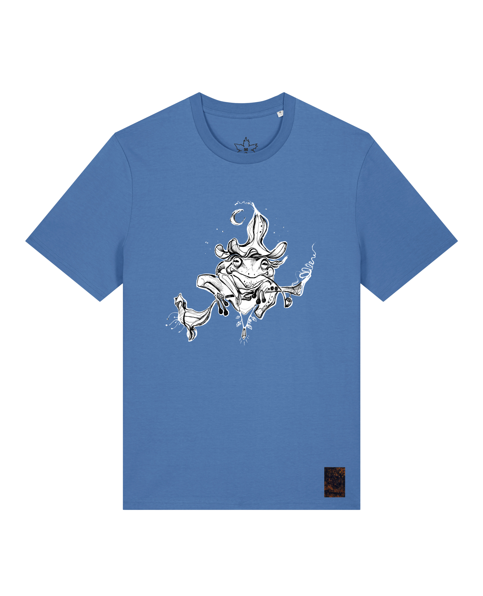 bio-unisex-medium fit-tshirt-zauberfrosch-sttu169-hortensie-front