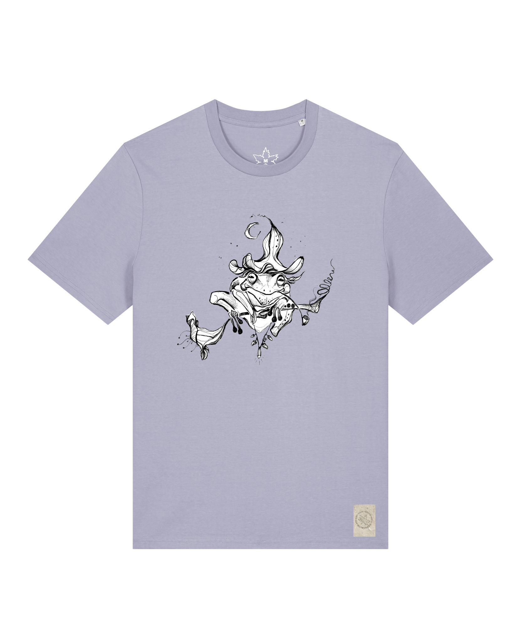 bio-unisex-medium fit-tshirt-zauberfrosch-sttu169-lavender-front
