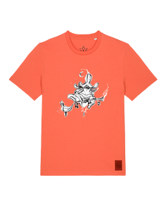 bio-unisex-medium fit-tshirt-zauberfrosch-sttu169-mandarine-front