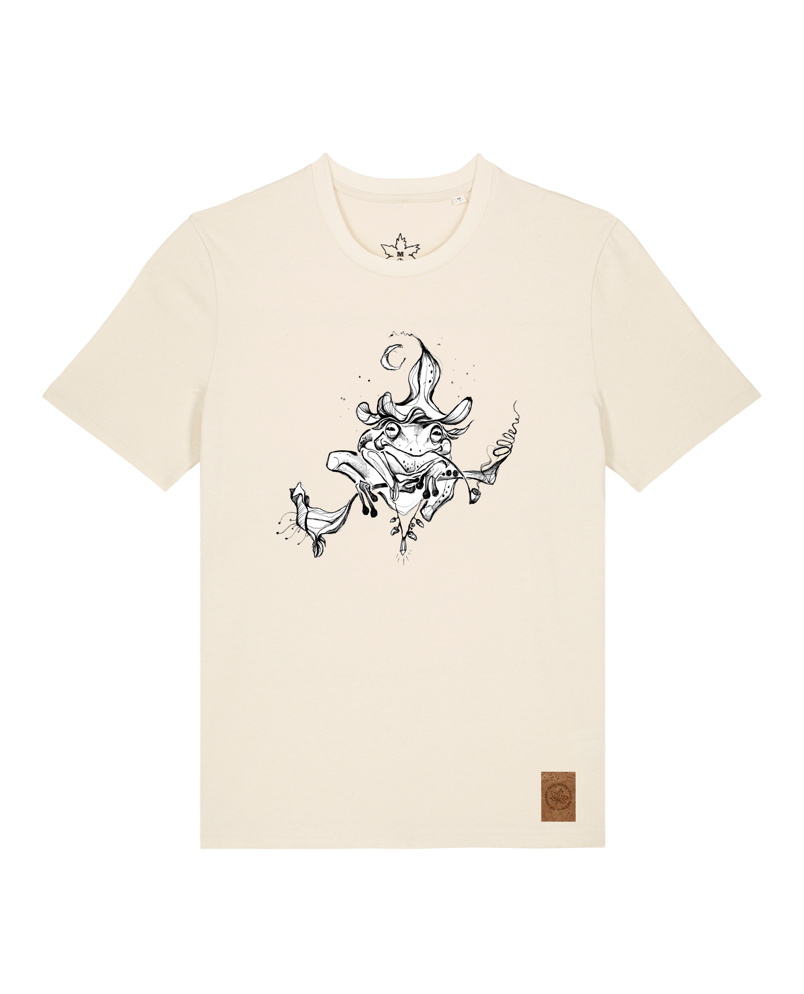 bio-unisex-medium fit-tshirt-zauberfrosch-sttu169-natur-front