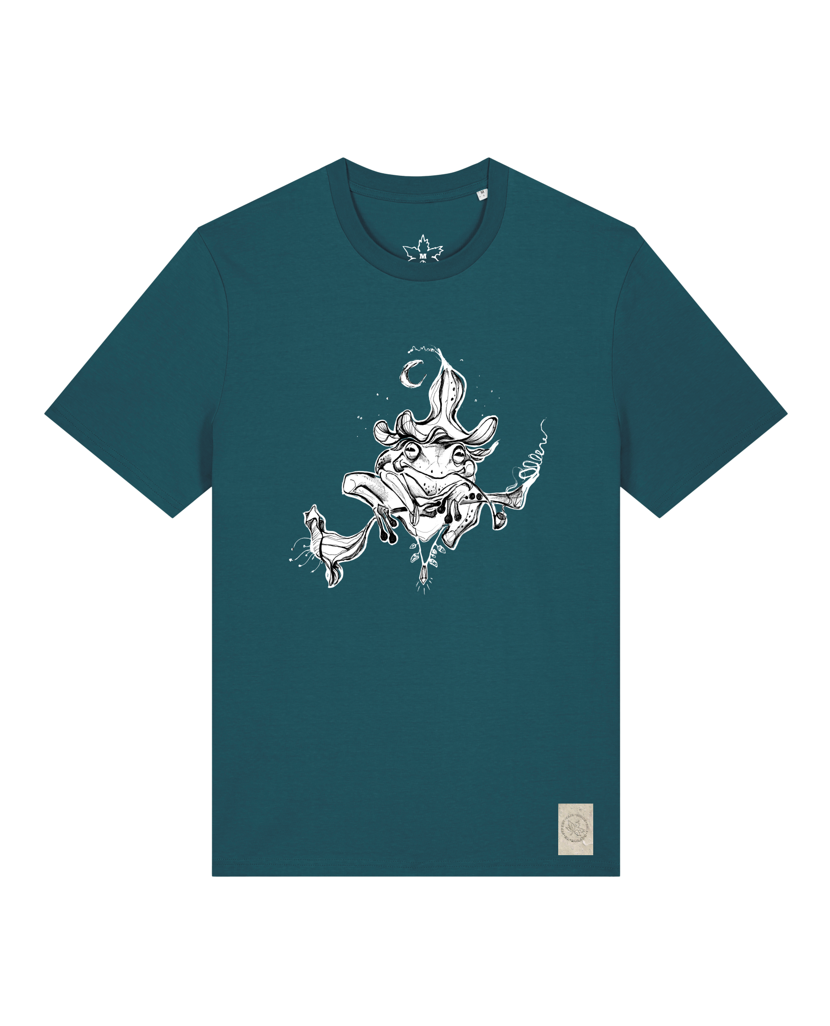 bio-unisex-medium fit-tshirt-zauberfrosch-sttu169-nordmanntanne-front