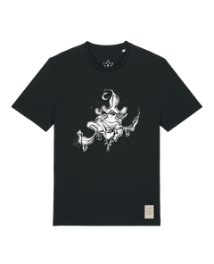 bio-unisex-medium fit-tshirt-zauberfrosch-sttu169-schwarz-front