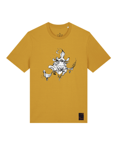 bio-unisex-medium fit-tshirt-zauberfrosch-sttu169-senf-front