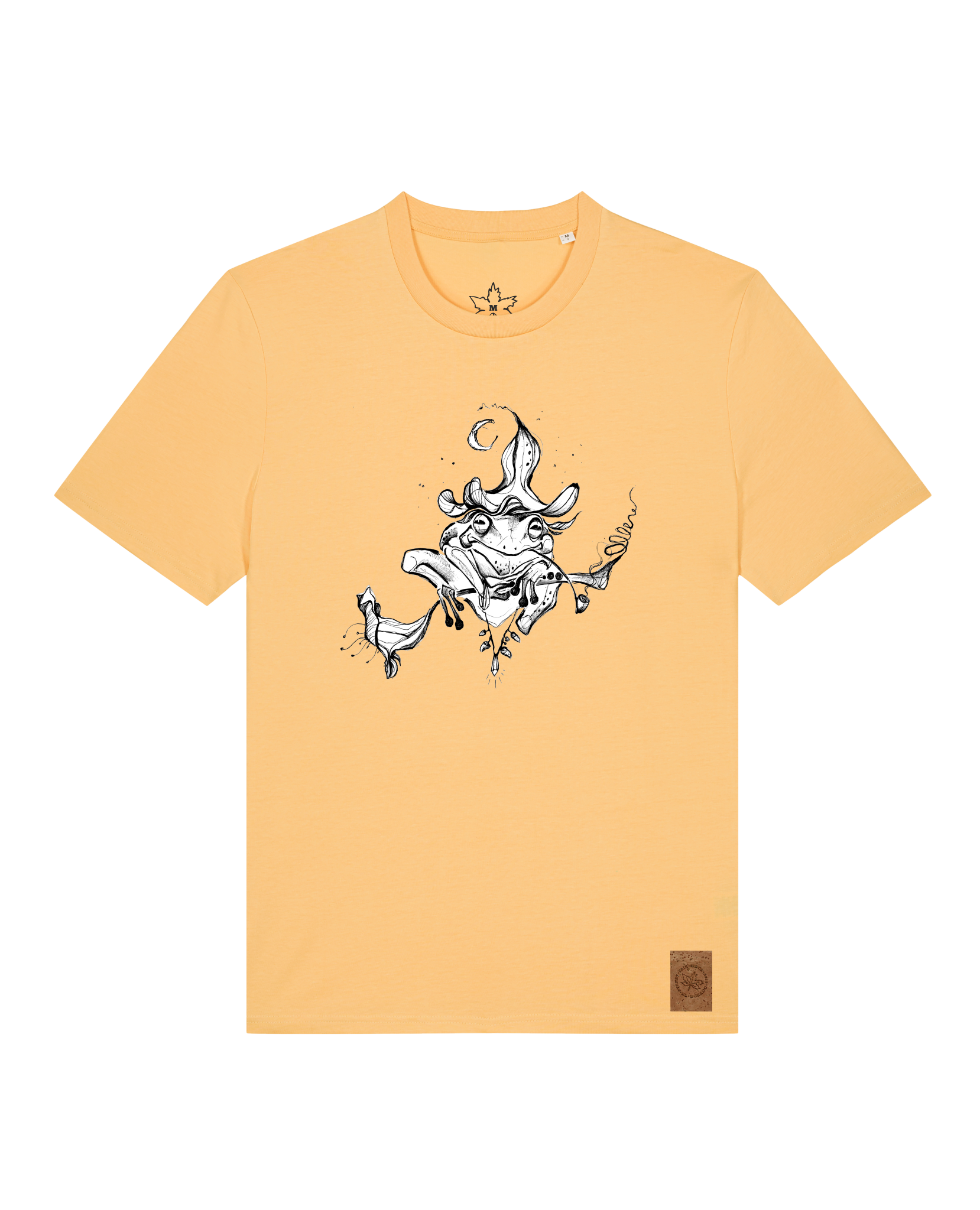 bio-unisex-medium fit-tshirt-zauberfrosch-sttu169-senfkorn-front