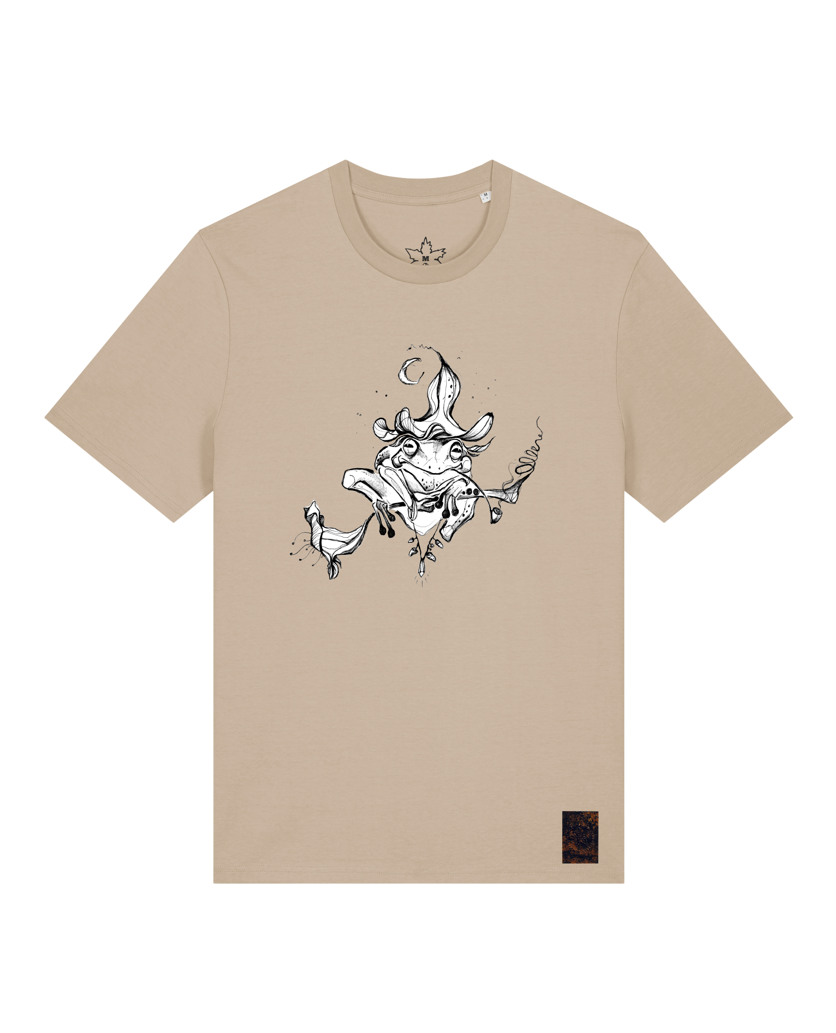 bio-unisex-medium fit-tshirt-zauberfrosch-sttu169-treibsand-front