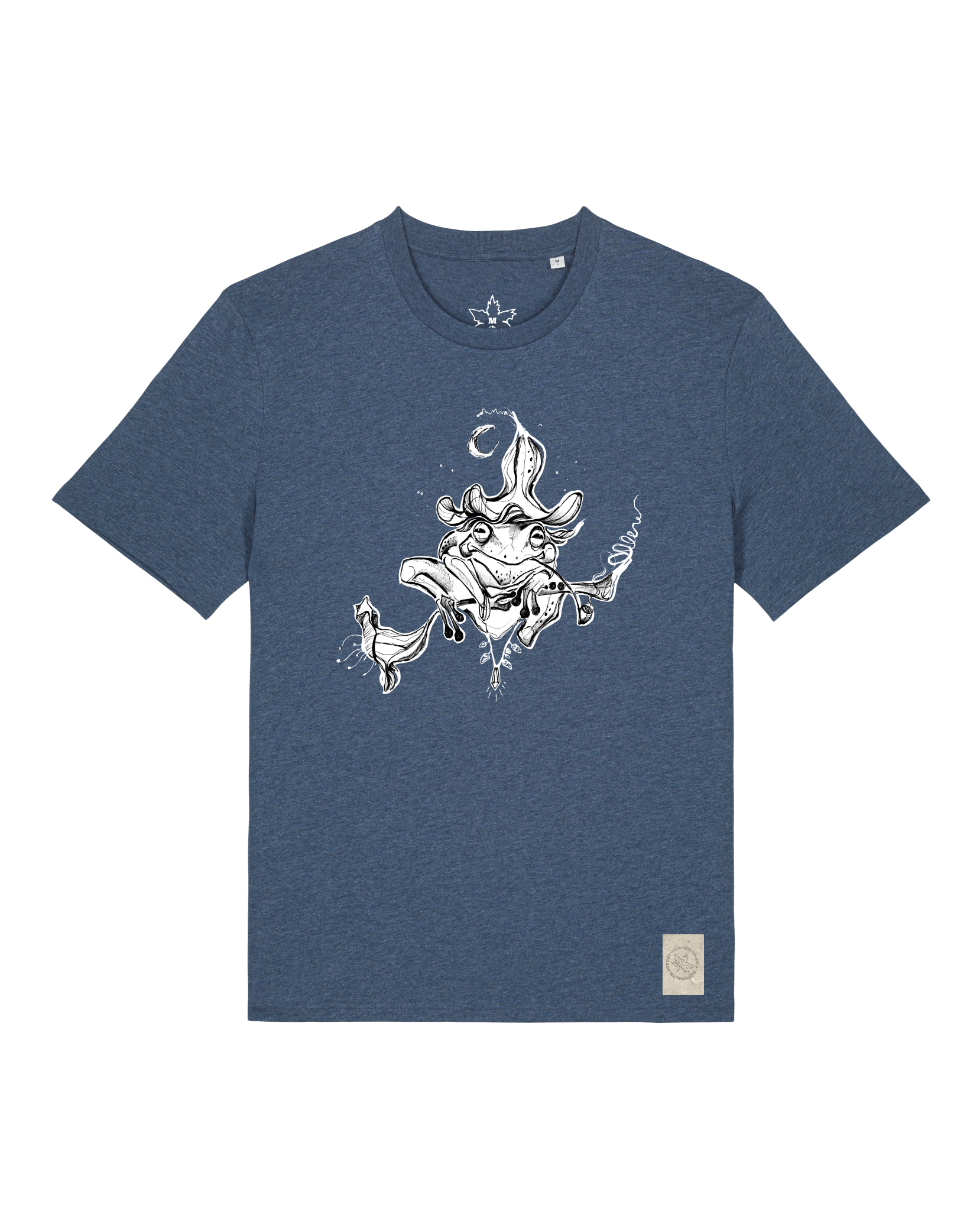 bio-unisex-medium fit-tshirt-zauberfrosch-sttu169-walblau-front