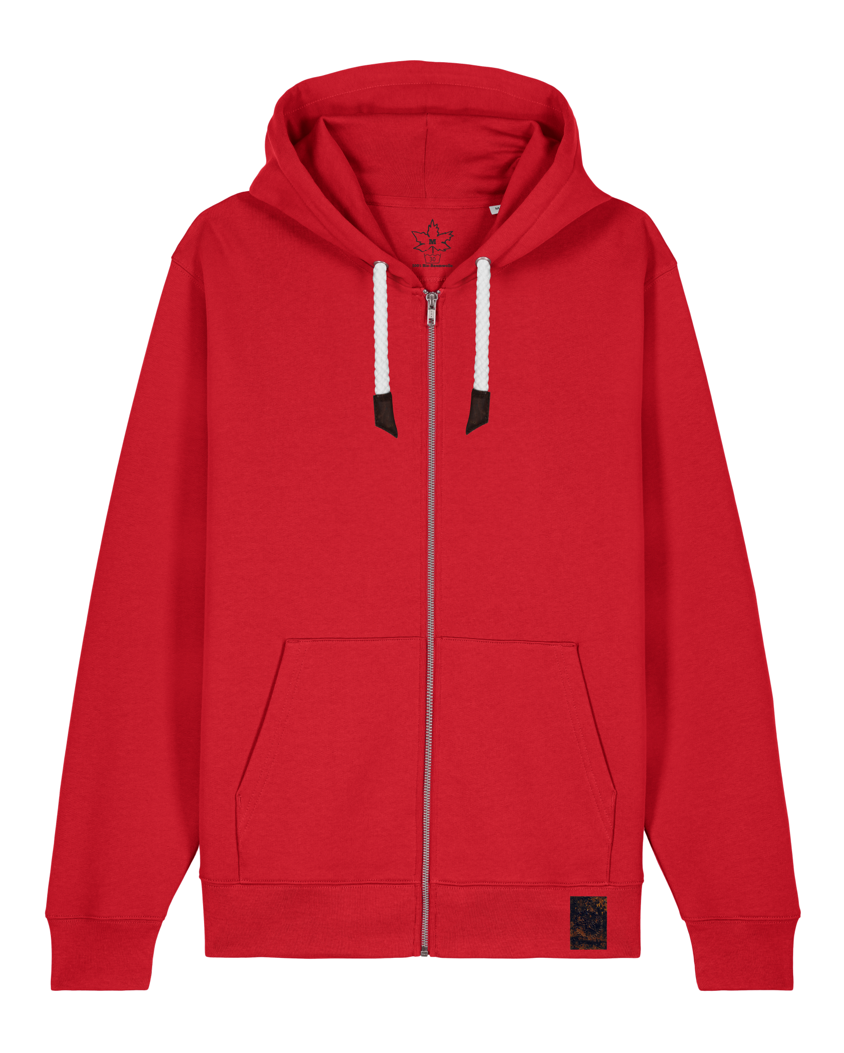 bio-unisex-medium fit-zipthru-basic-stsu179-erdbeere-front