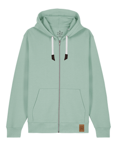 bio-unisex-medium fit-zipthru-basic-stsu179-eukalyptus-front