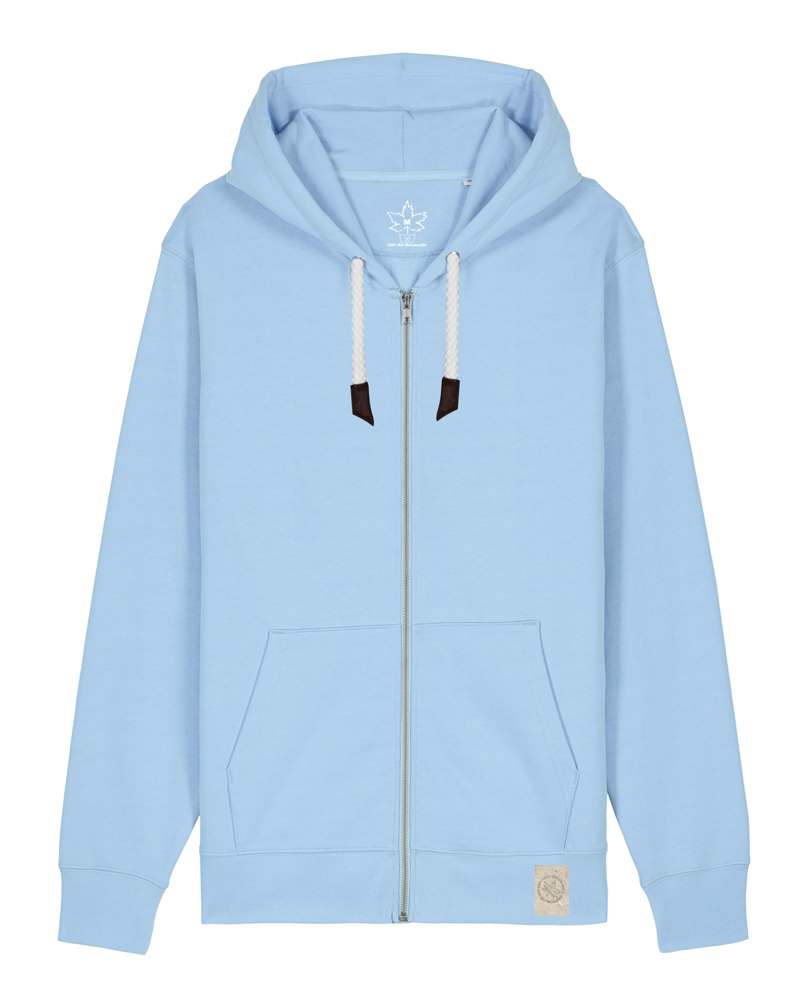 bio-unisex-medium fit-zipthru-basic-stsu179-lagune-front