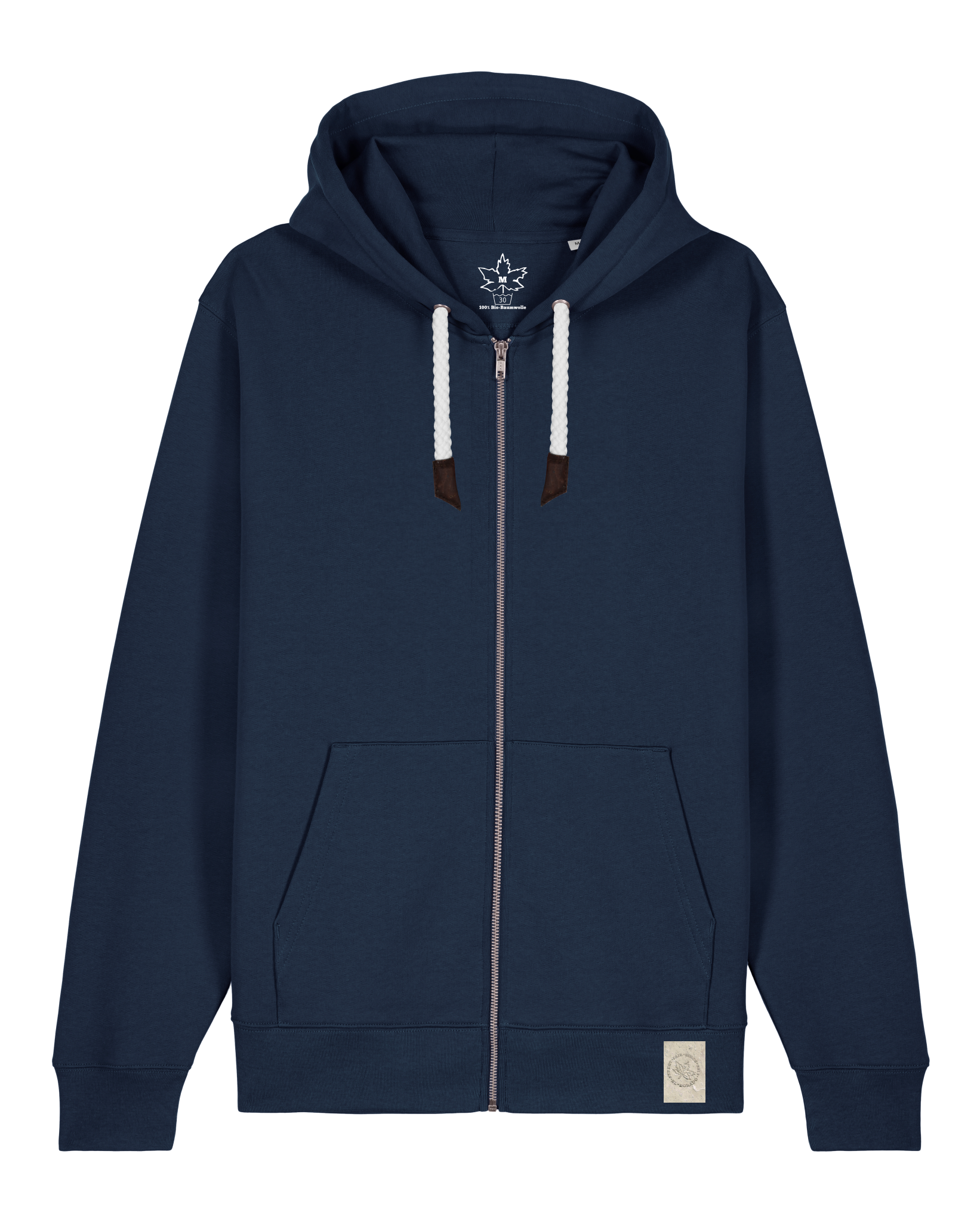 bio-unisex-medium fit-zipthru-basic-stsu179-marine-front