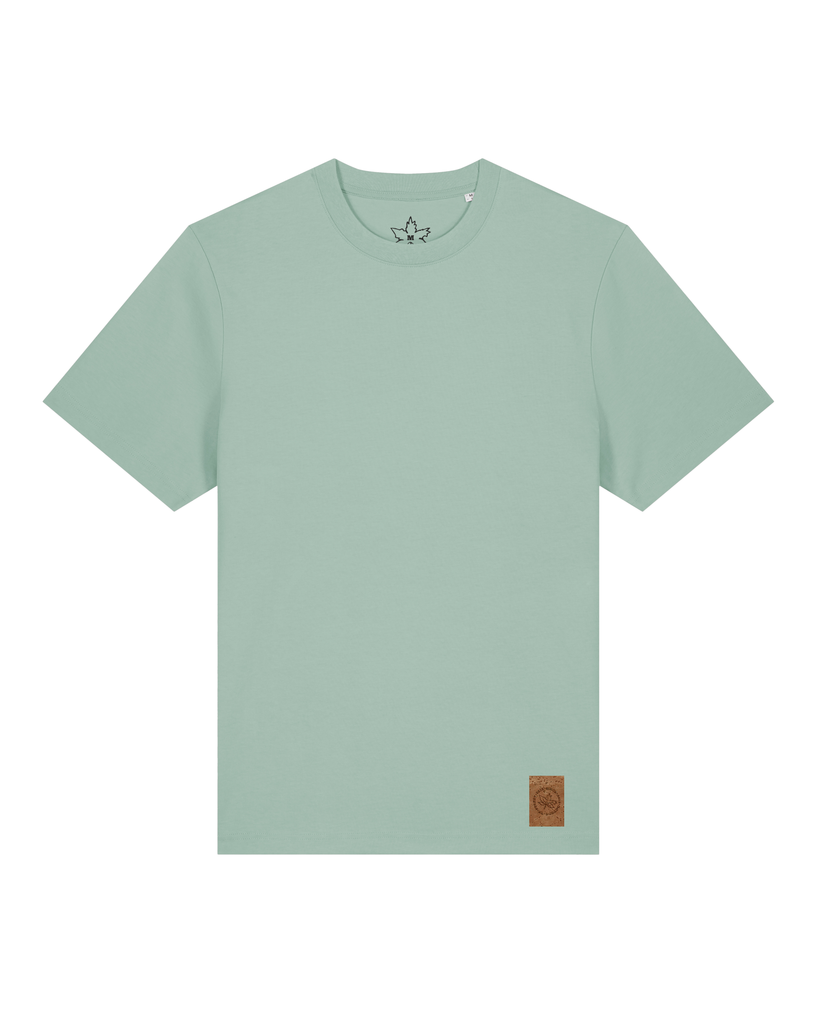 bio-unisex-relaxed fit-tshirt-basic-sttu171-eukalyptus-front