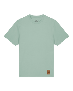 bio-unisex-relaxed fit-tshirt-basic-sttu171-eukalyptus-front