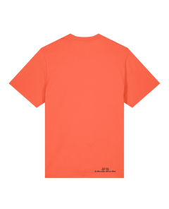 bio-unisex-relaxed fit-tshirt-basic-sttu171-mandarine-back