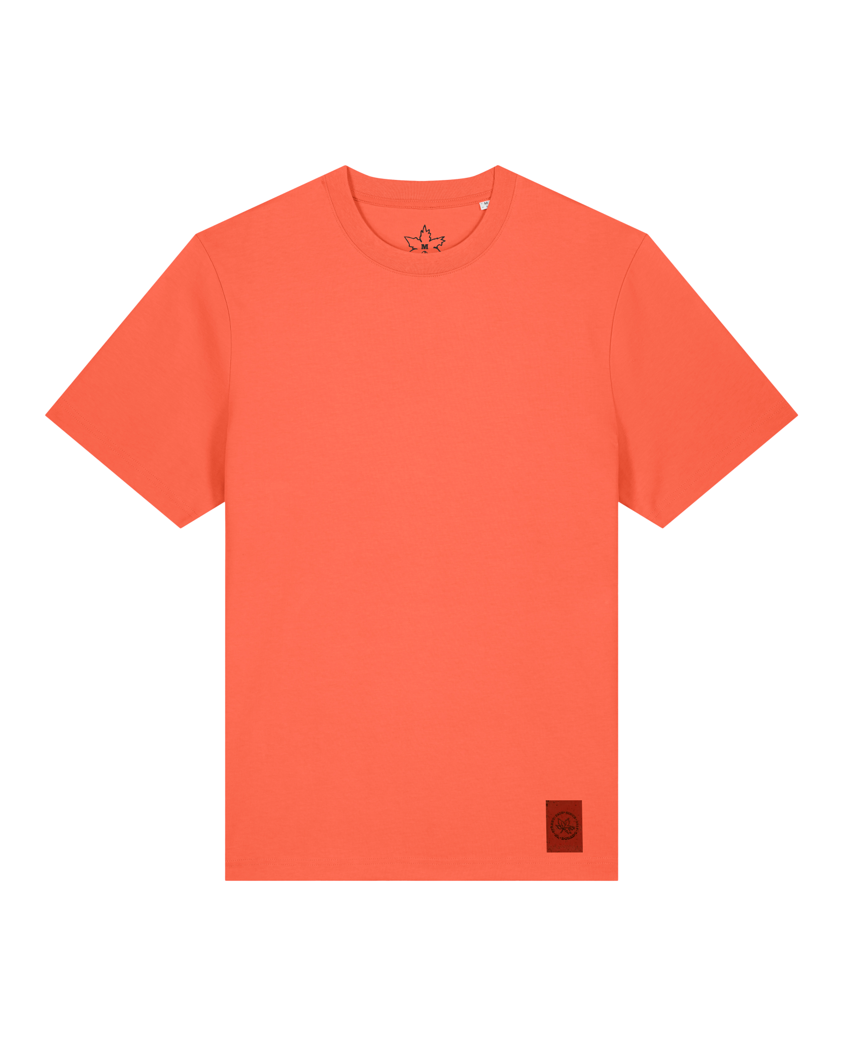 bio-unisex-relaxed fit-tshirt-basic-sttu171-mandarine-front