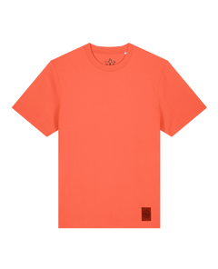 bio-unisex-relaxed fit-tshirt-basic-sttu171-mandarine-front