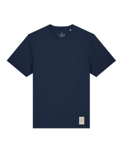 bio-unisex-relaxed fit-tshirt-basic-sttu171-marine-front