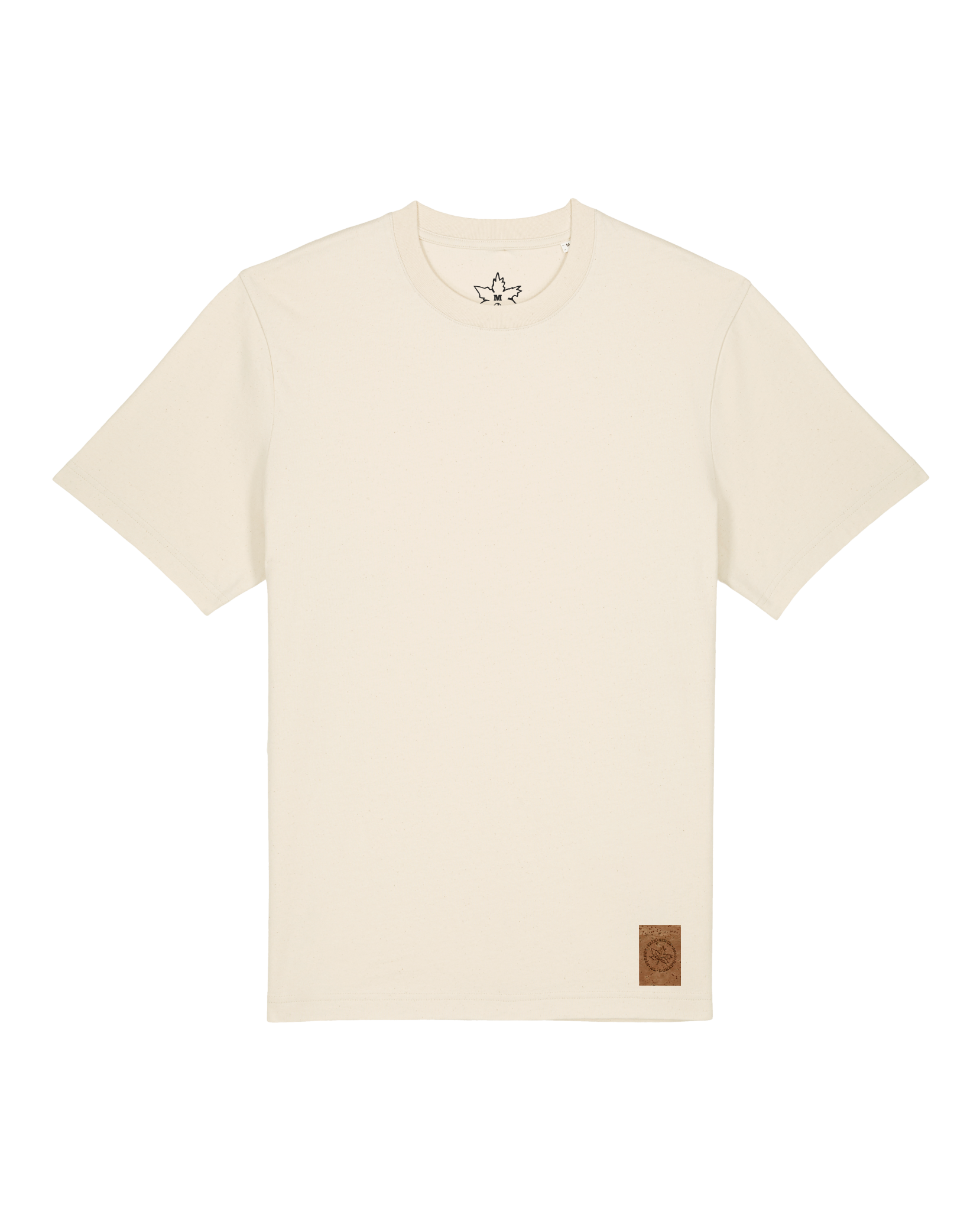 bio-unisex-relaxed fit-tshirt-basic-sttu171-natur-front