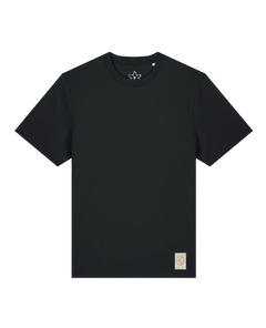 bio-unisex-relaxed fit-tshirt-basic-sttu171-schwarz-front