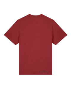 bio-unisex-relaxed fit-tshirt-basic-sttu171-terracotta-back