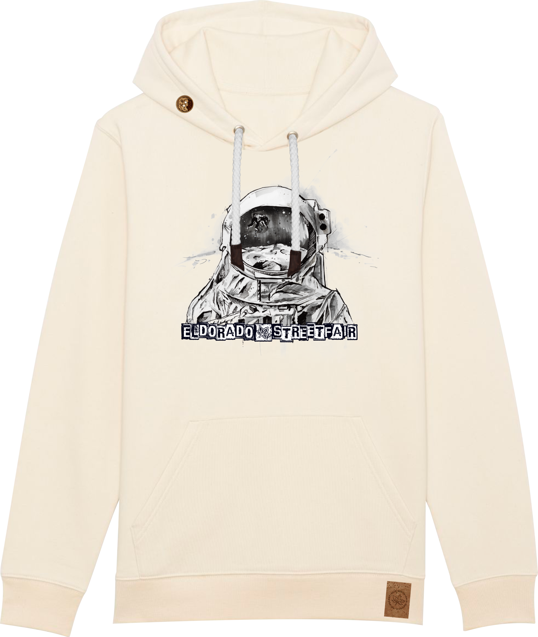 Beztížná - organická unisex mikina s kapucí