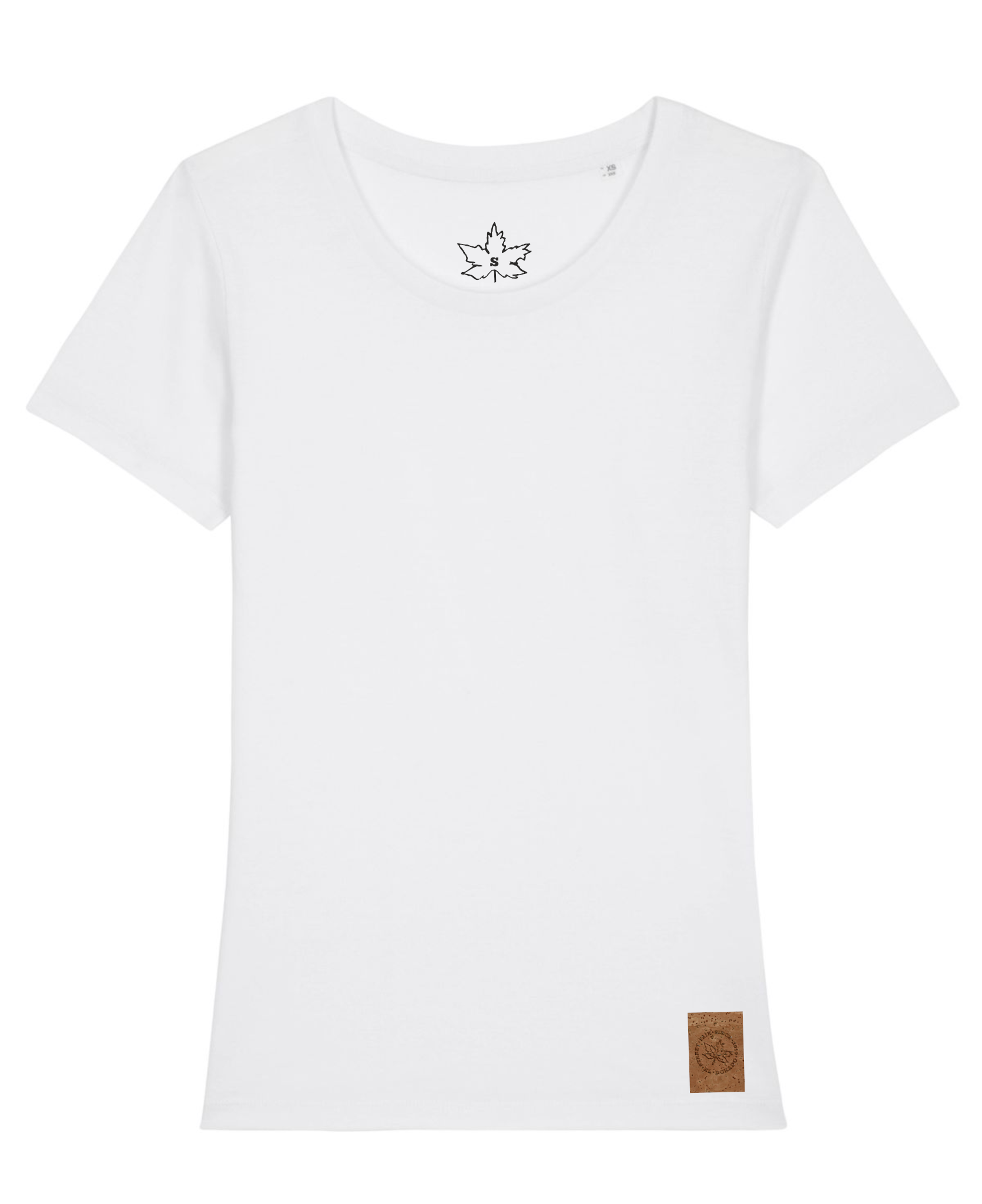 Basic Bio Damen T-Shirt - Schwarz-Weisston